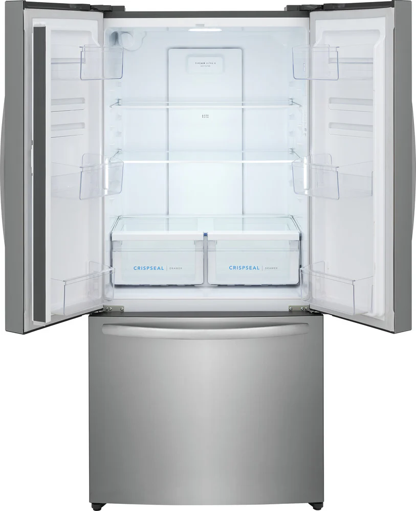 Frigidaire 31.5" 17.6 Cu. Ft. Brushed Stainless Steel French Door Refrigerator - FRFG1723AV - Image 6