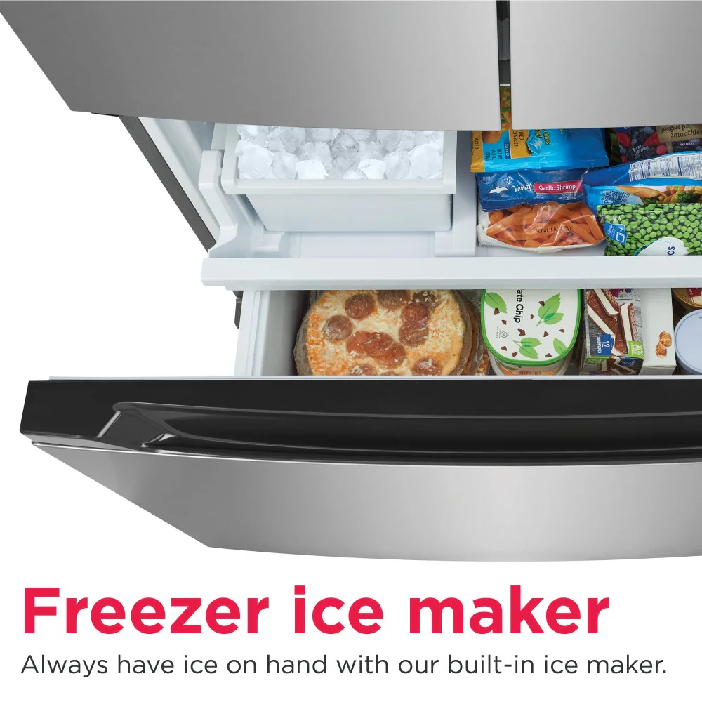 Frigidaire 35.3" 19.9 Cu. Ft. Fingerprint Resistant Stainless Steel Look Counter-Depth French Door Refrigerator - FRFG2011AV - Image 11