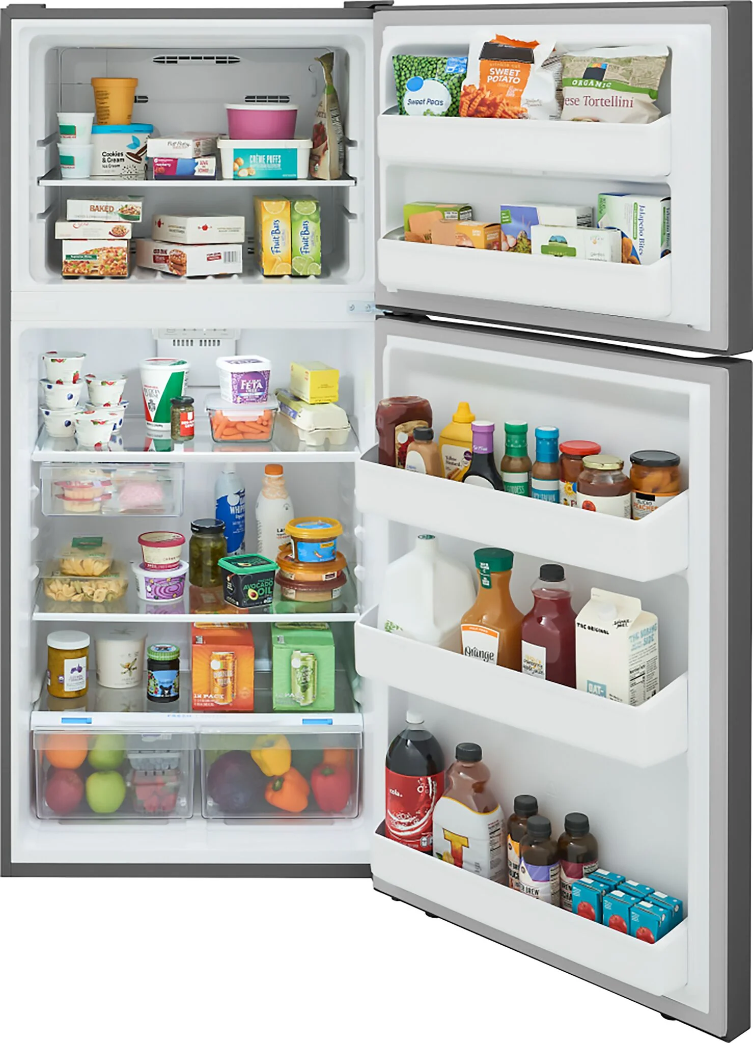 Frigidaire 29.5" 18.17 Cu. Ft. Fingerprint Resistant Stainless Steel Top-Freezer Refrigerator - FRTE1835AV - Image 4
