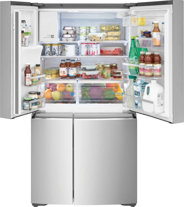 Frigidaire Gallery 36" 21.5 Cu. Ft. Smudge-Proof® Stainless Steel Counter-Depth 4-Door French Door Refrigerator - GRQC2255BF - Image 3