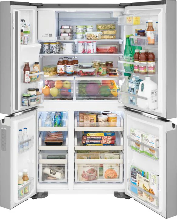 Frigidaire Gallery 36" 21.5 Cu. Ft. Smudge-Proof® Stainless Steel Counter-Depth 4-Door French Door Refrigerator - GRQC2255BF - Image 4