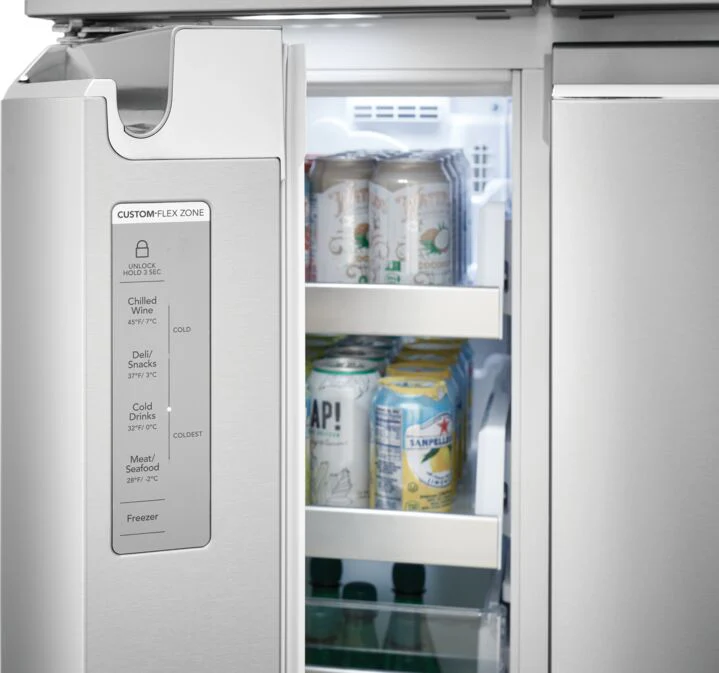 Frigidaire Gallery 36" 21.5 Cu. Ft. Smudge-Proof® Stainless Steel Counter-Depth 4-Door French Door Refrigerator - GRQC2255BF - Image 7