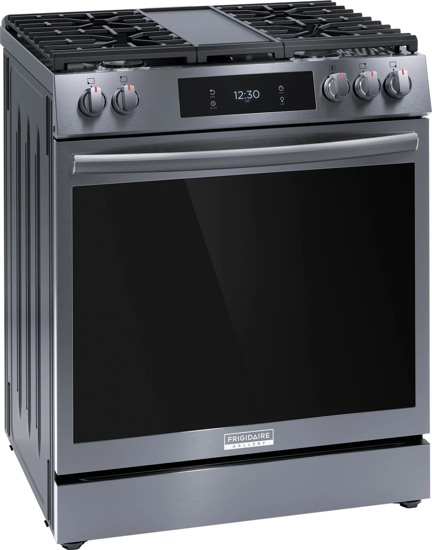 Frigidaire Gallery Black Stainless 30" Front Control Gas Range with Total Convection (6.1 Cu. Ft) - GCFG3060BD - Image 2