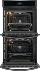 Frigidaire Gallery Smudge-Proof Black Stainless Steel 27" Double Wall Oven with Total Convection and Air Fry (7.6 Cu.Ft.) - GCWD2767AD - Image 3