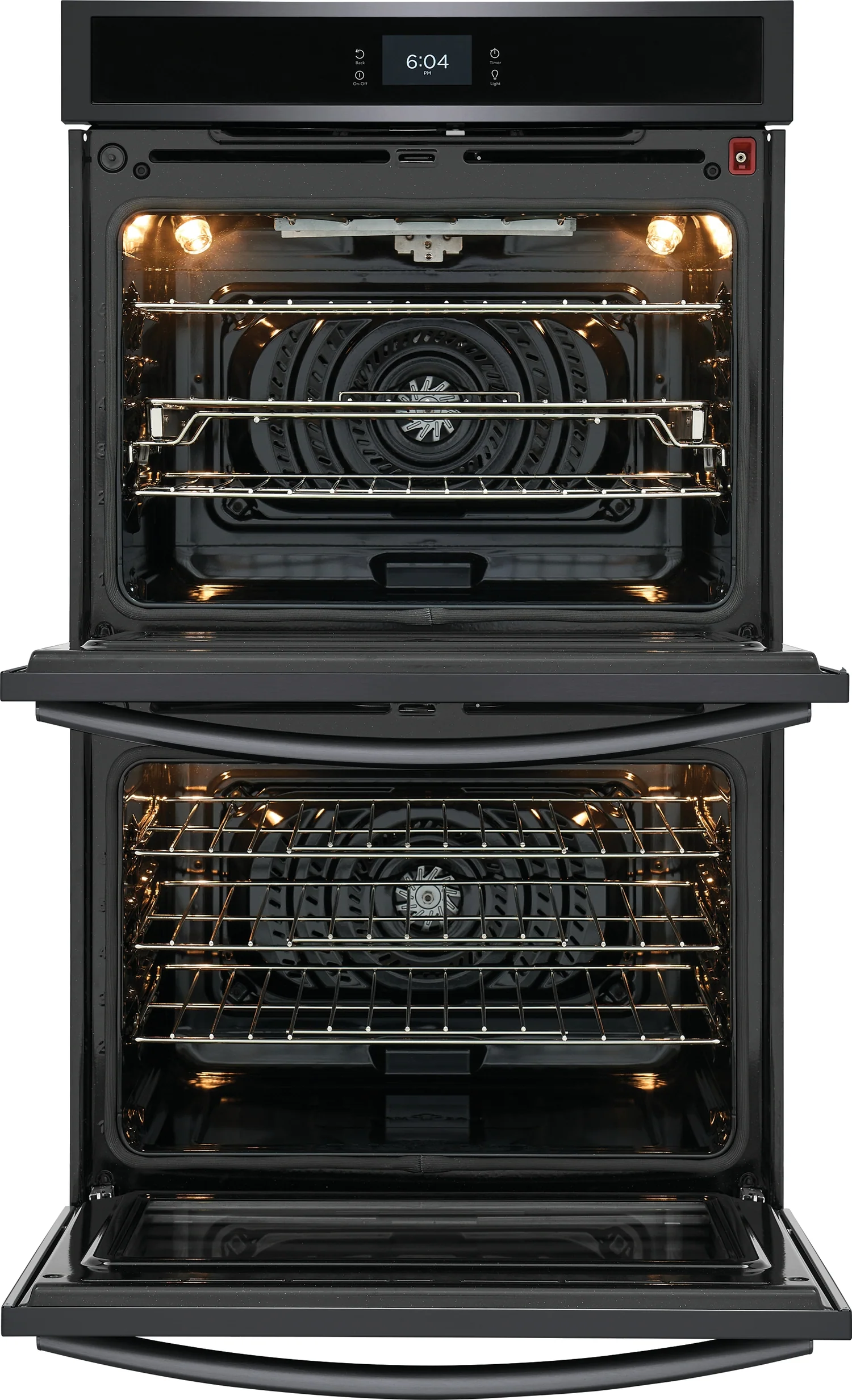 Frigidaire Gallery Smudge-Proof Black Stainless Steel 30" Double Wall Oven with Total Convection (10.6 Cu. Ft) - GCWD3067AD - Image 4