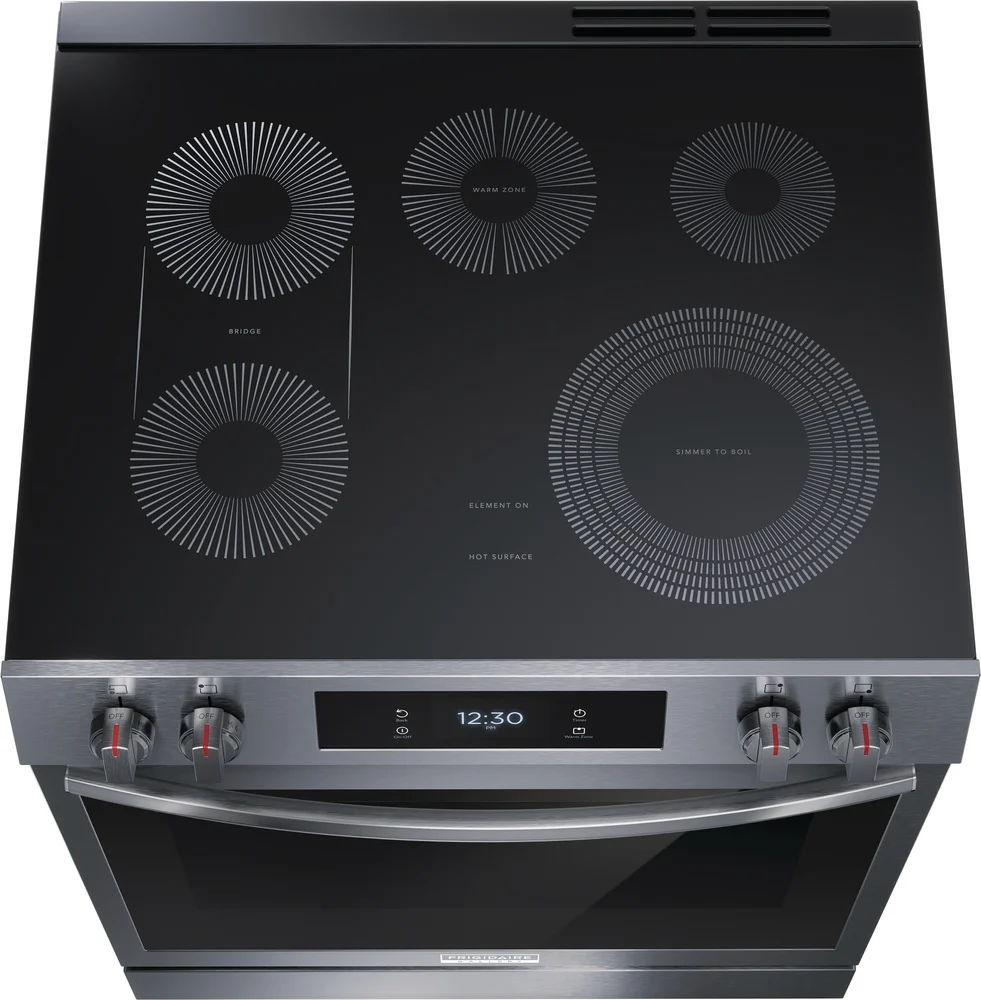 Frigidaire Gallery Smudge-Proof® Black Stainless Steel 30" Electric Range with Front Control (6.2 Cu. Ft.) - GCFE306CBD - Image 4