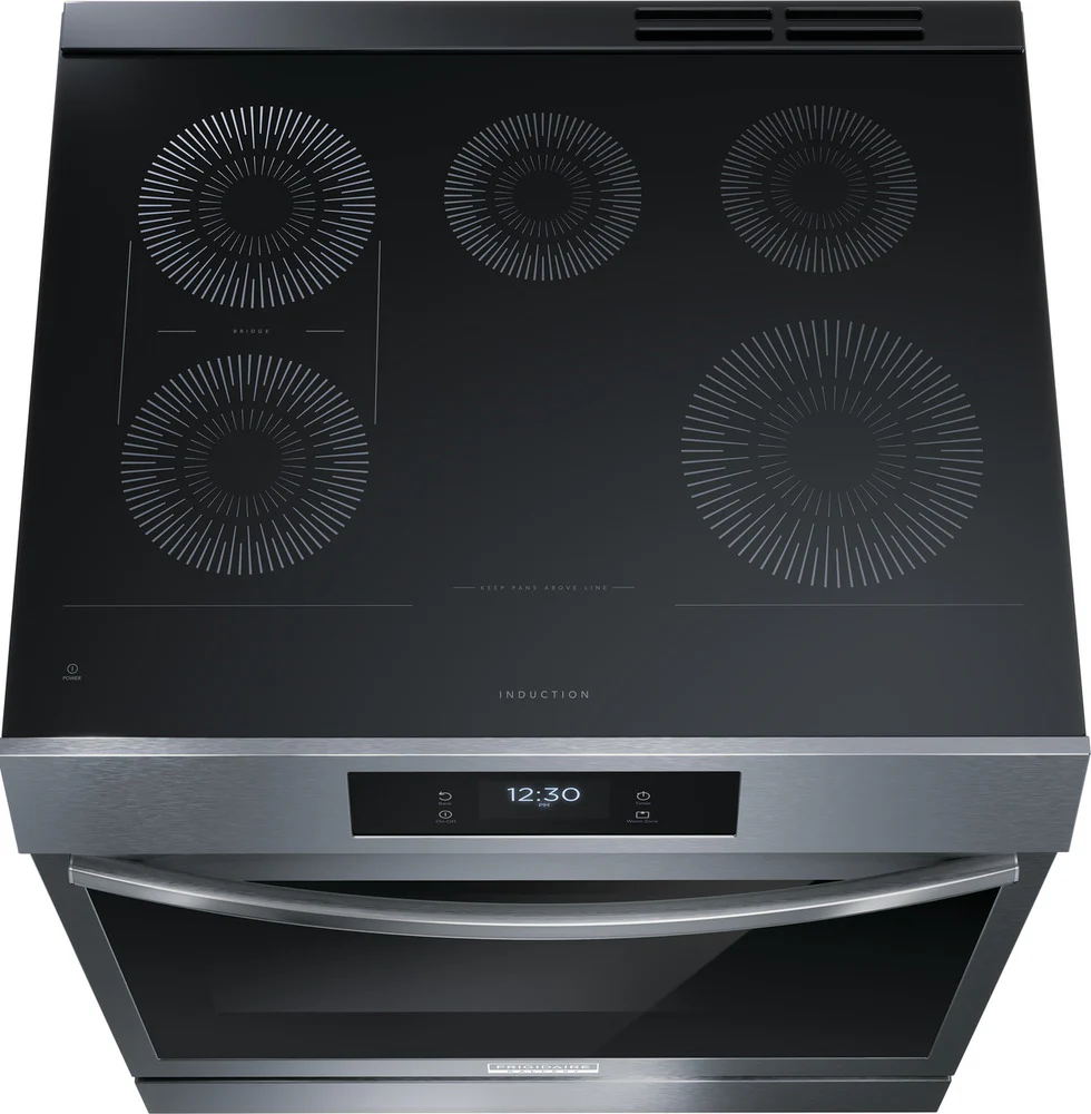 Frigidaire Gallery Smudge-Proof Black Stainless Steel 30" Front Control Induction Range with Total Convection (6.2 Cu. Ft.) - GCFI306CBD - Image 5
