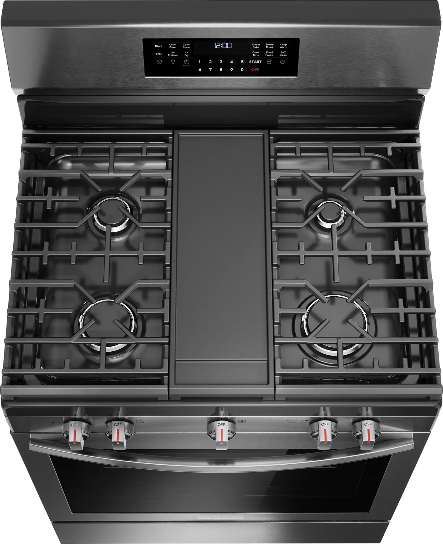 Frigidaire Gallery Smudge-Proof® Black Stainless Steel 30" Rear Control Gas Range (5.1 Cu. Ft) - GCRG3060BD - Image 8