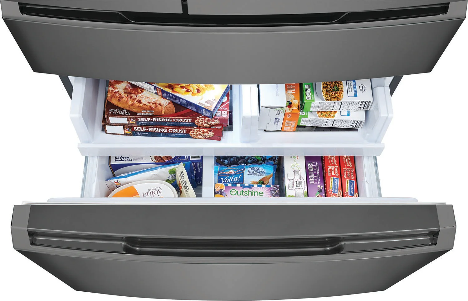 Frigidaire Gallery 36" 21.5 Cu. Ft. Smudge-Proof® Black Stainless Steel Counter-Depth 4-Door French Door Refrigerator - GRMC2273CD - Image 12