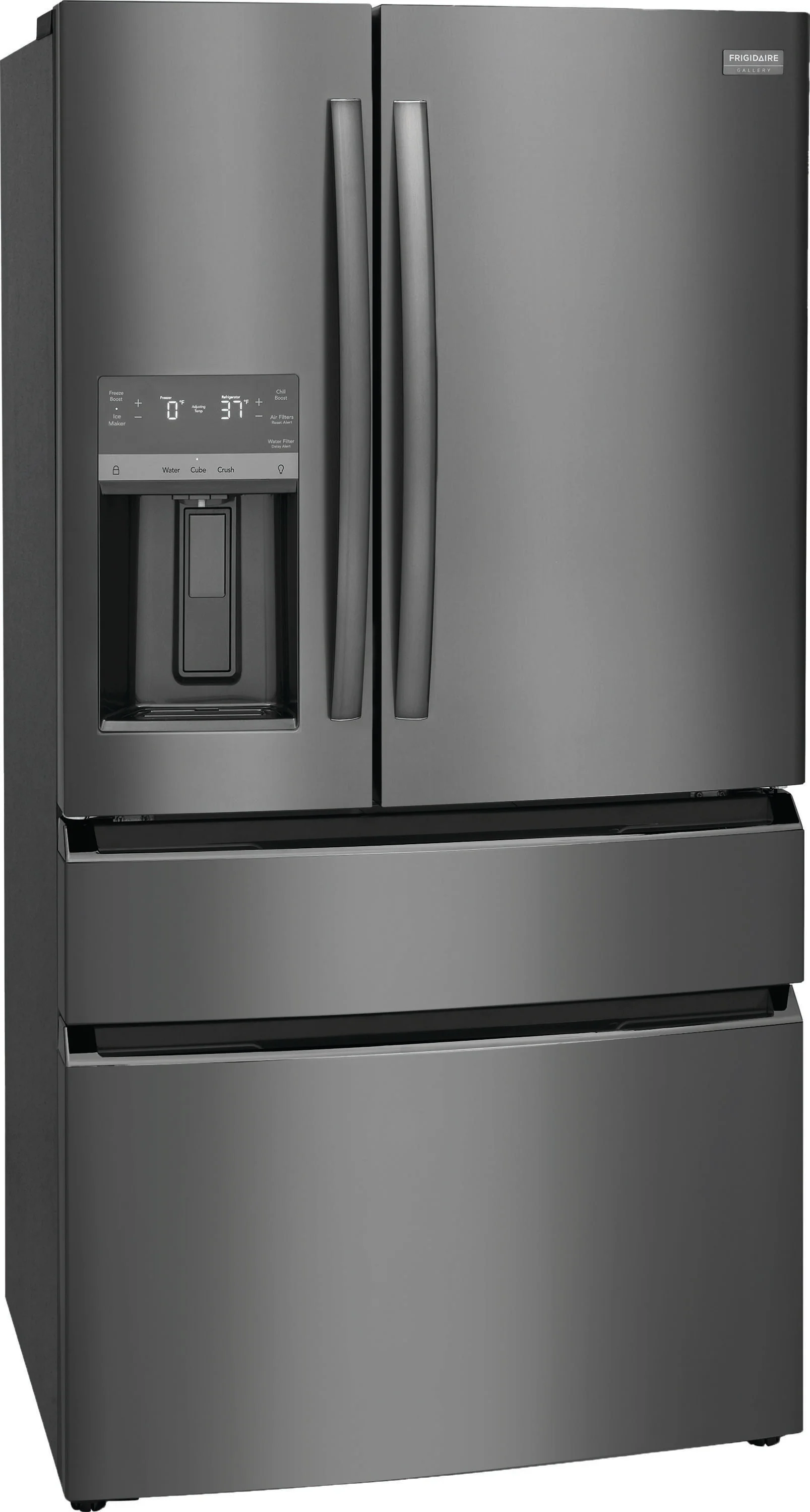 Frigidaire Gallery 36" 21.5 Cu. Ft. Smudge-Proof® Black Stainless Steel Counter-Depth 4-Door French Door Refrigerator - GRMC2273CD - Image 2