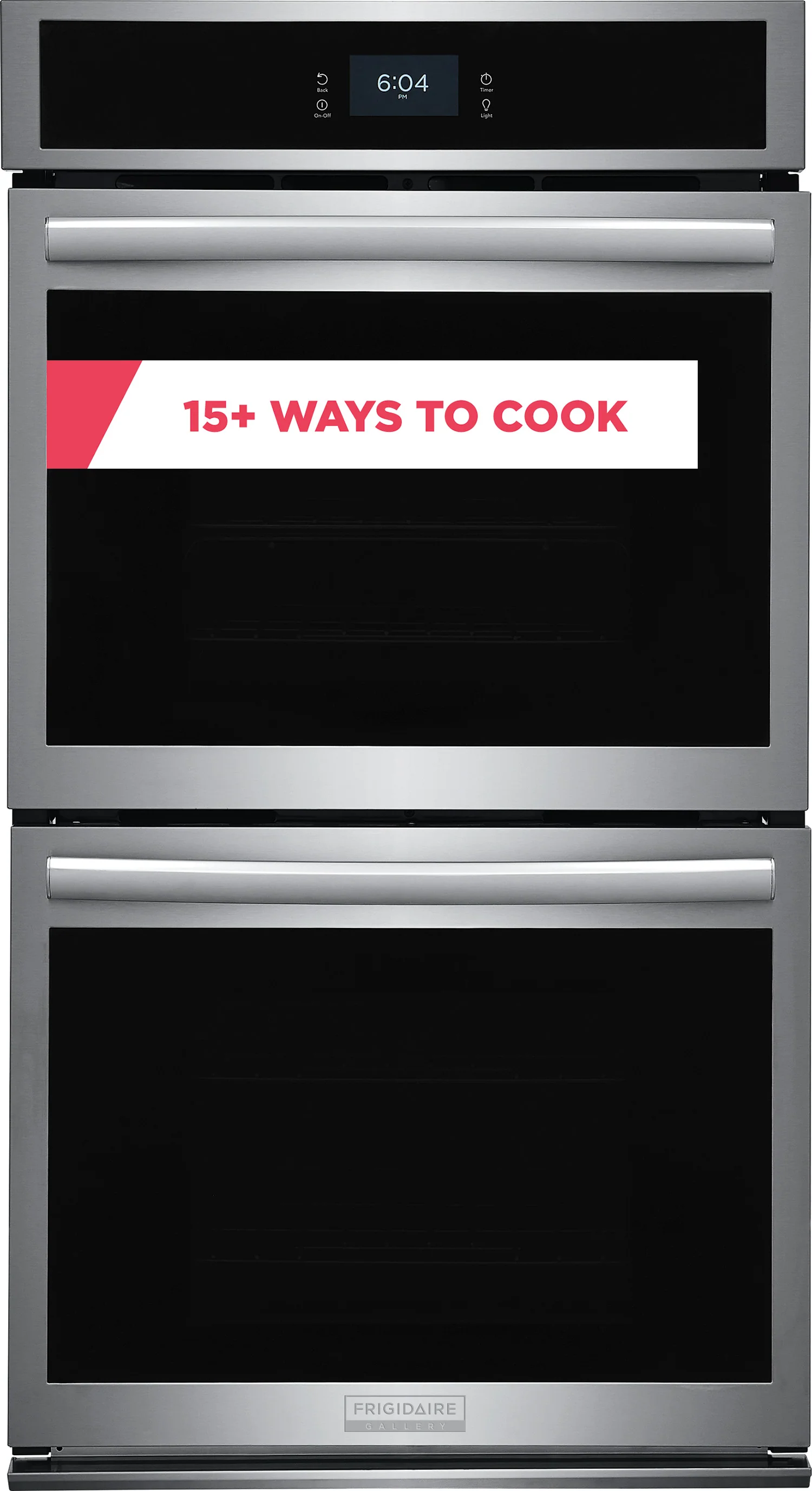 Frigidaire Gallery Smudge-Proof Stainless Steel 27" Double Wall Oven with Total Convection and Air Fry (7.6 Cu.Ft.) - GCWD2767AF - Image 2