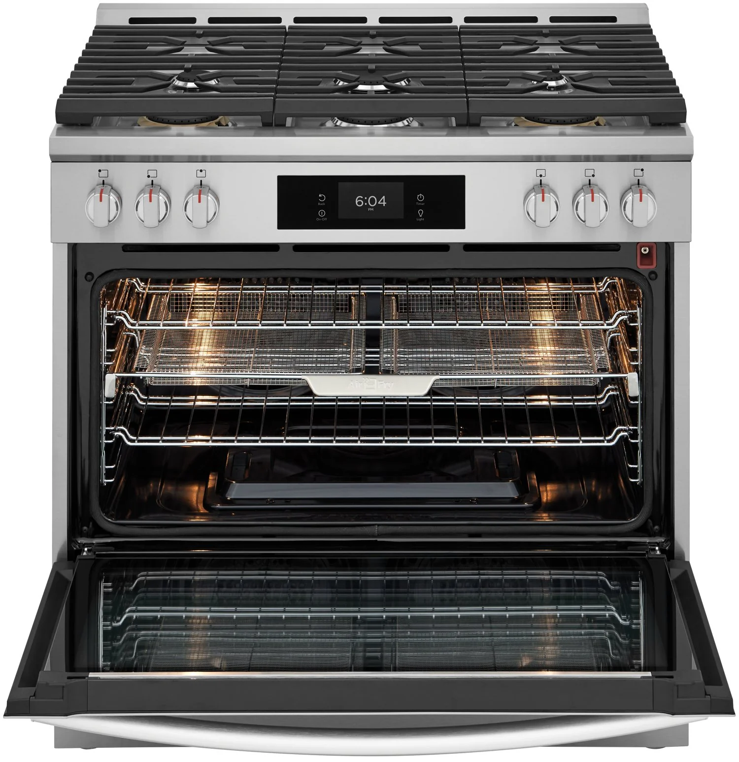Frigidaire Gallery Smudge-Proof® Stainless Steel 35.8" Gas Range with Total Convection (4.6 Cu. Ft) - GCFG3661AF - Image 2