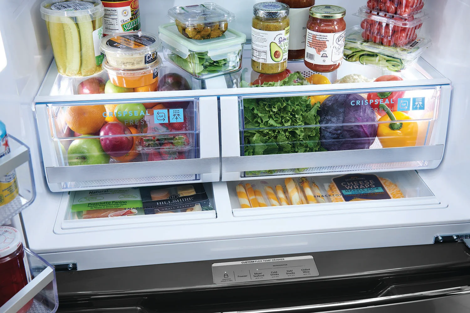 Frigidaire Gallery 36" 21.5 Cu. Ft. Smudge-Proof® Stainless Steel Counter-Depth 4-Door French Door Refrigerator - GRMC2273CF - Image 8