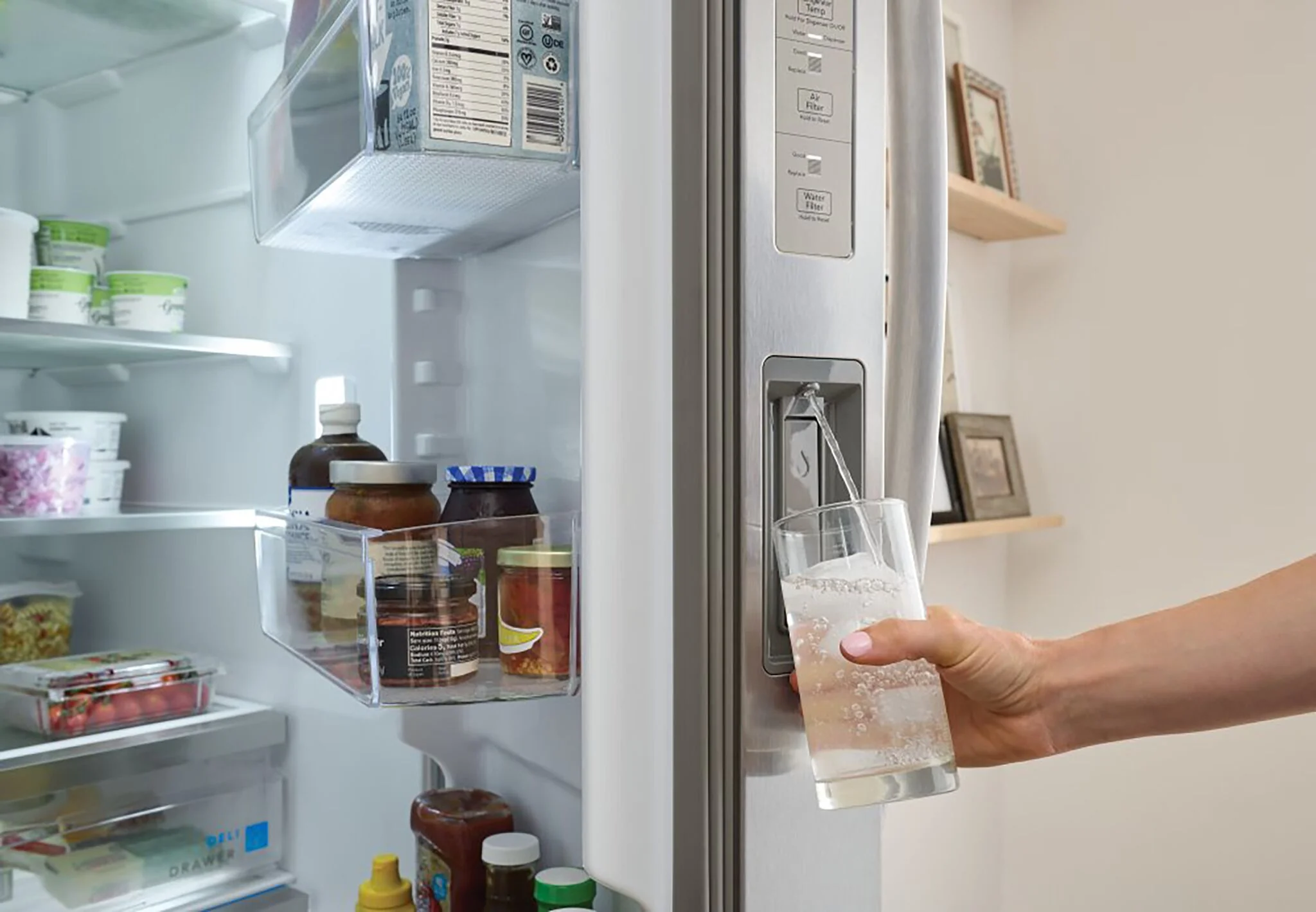 Frigidaire Gallery 36.25" 26 Cu. Ft. Smudge-Proof® Stainless Steel Side-by-Side Refrigerator - GRSN2620AF - Image 6