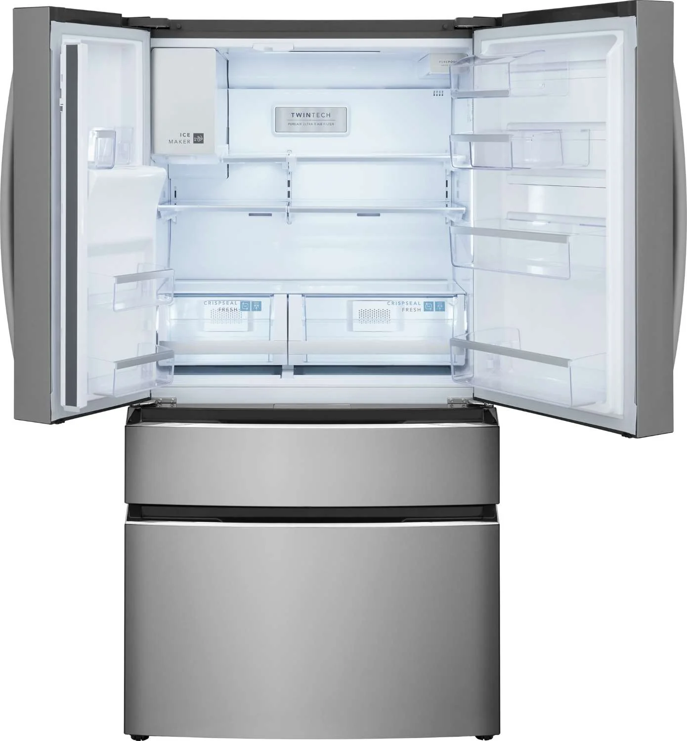 Frigidaire Gallery 36" 26.3 Cu. Ft. Smudge-Proof® Stainless Steel 4-Door French Door Refrigerator - GRMS2773AF - Image 5