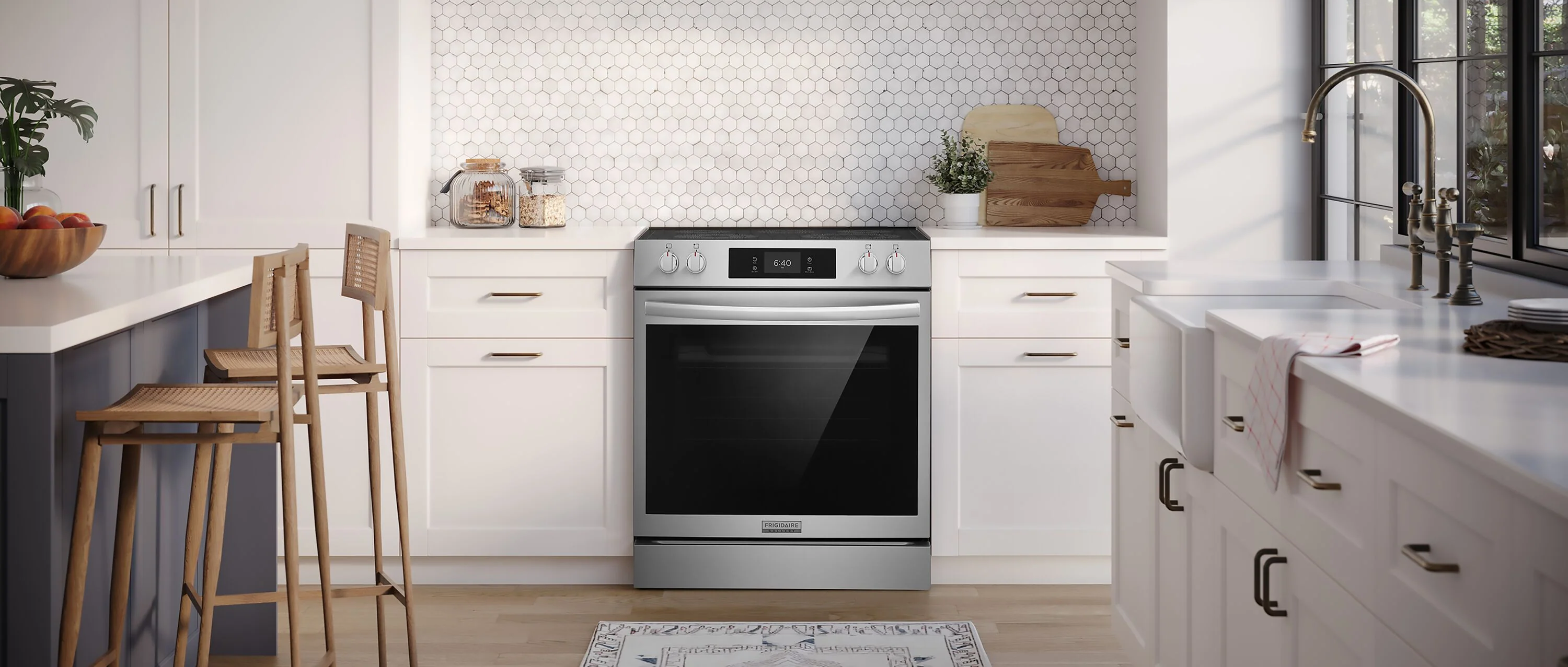 Frigidaire Gallery Stainless Steel Freestanding Electric Range with Stone-Baked Pizza (6.2 Cu. Ft.) - GCFE307CBF - Image 2