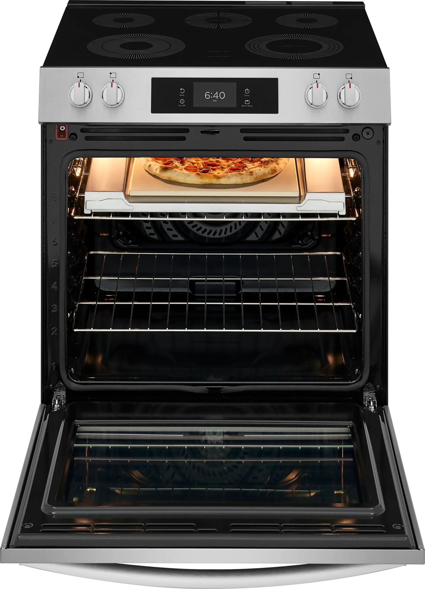 Frigidaire Gallery Stainless Steel Freestanding Electric Range with Stone-Baked Pizza (6.2 Cu. Ft.) - GCFE307CBF - Image 3