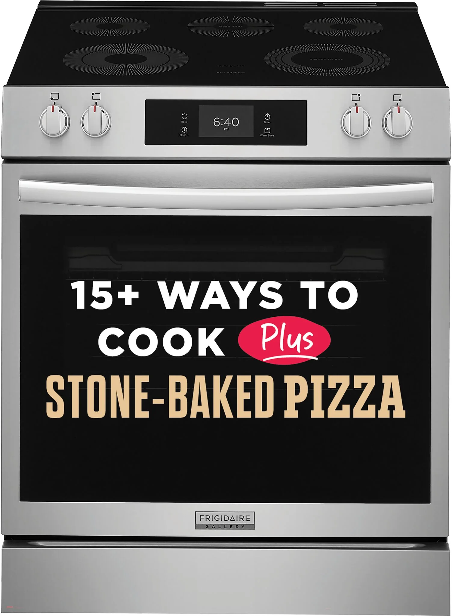 Frigidaire Gallery Stainless Steel Freestanding Electric Range with Stone-Baked Pizza (6.2 Cu. Ft.) - GCFE307CBF - Image 4