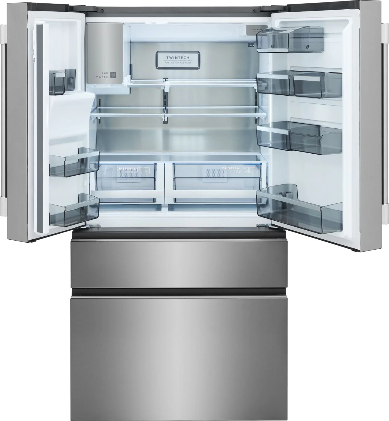 Frigidaire Professional 36" 21.4 Cu. Ft. Stainless Steel Counter-Depth 4-Door French Door Refrigerator - PRMC2290BF - Image 3