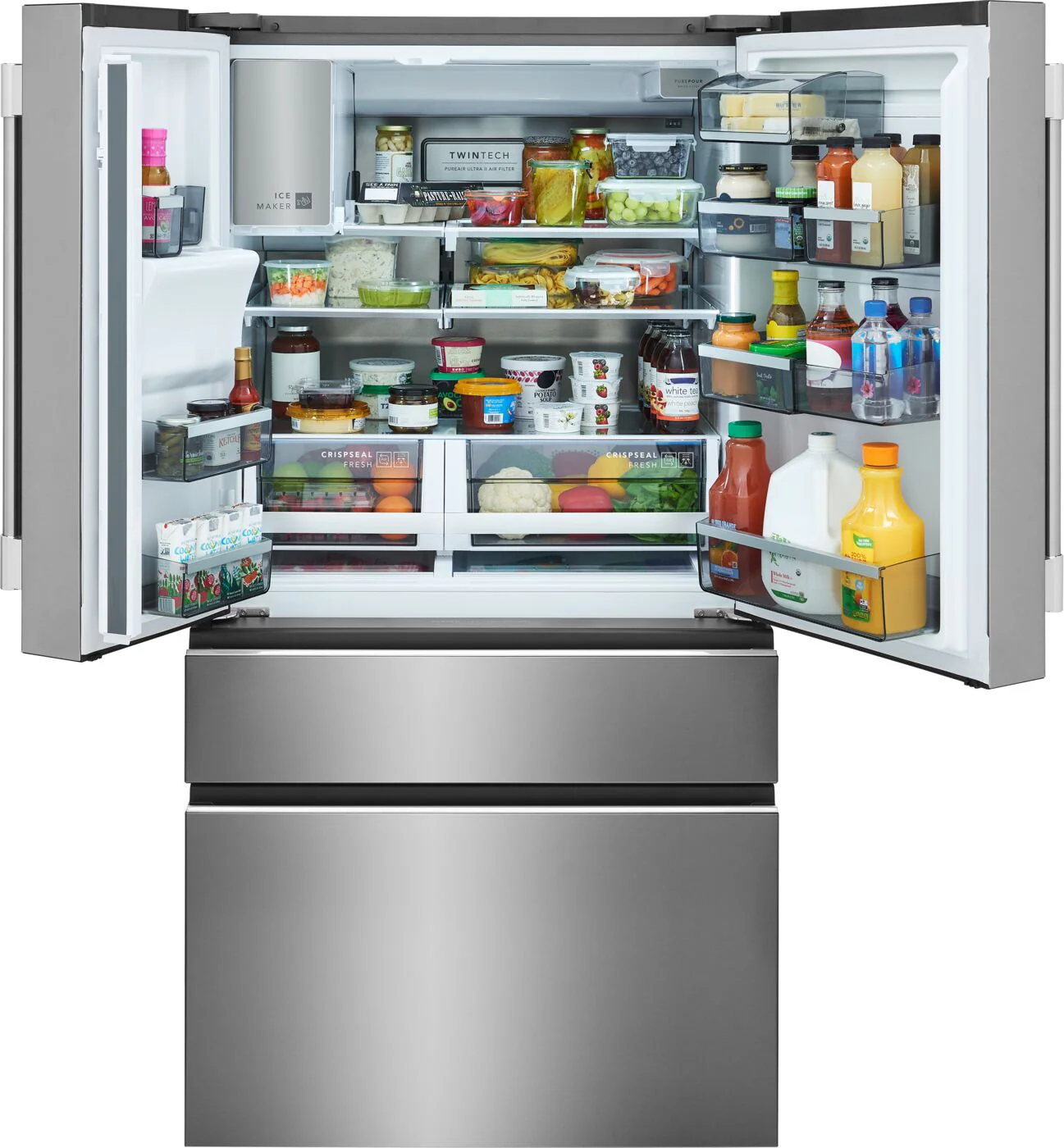 Frigidaire Professional 36" 26.0 Cu. Ft. Stainless Steel Standard-Depth 4-Door French Door Refrigerator - PRMS2790BF - Image 4