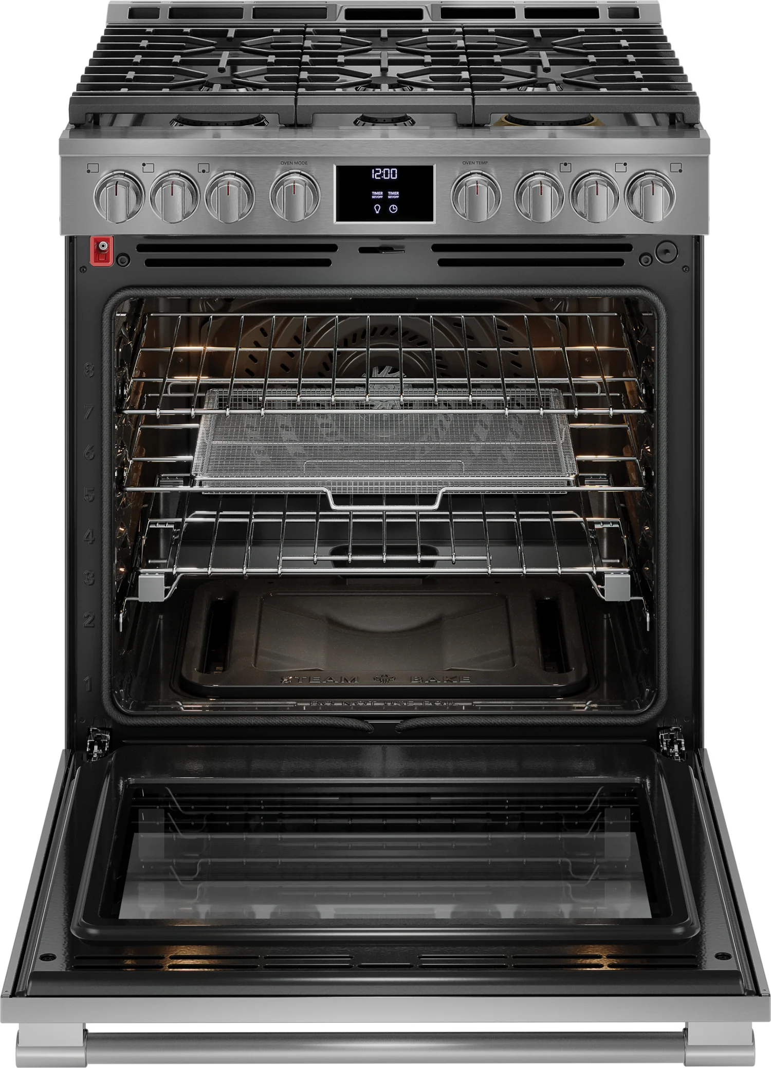 Frigidaire Professional Smudge-Proof® Stainless Steel 30" Front Control Gas Range with Total Convection (6 Cu. Ft) - PCFG3080AF - Image 3
