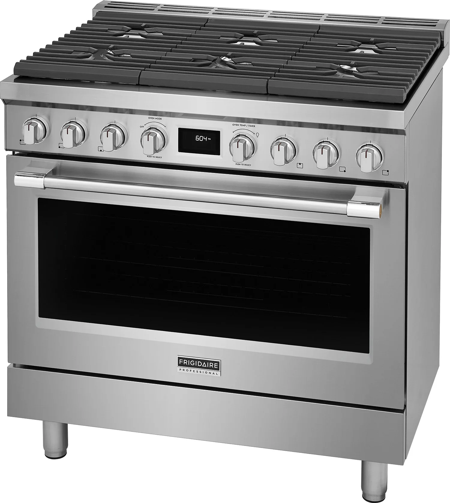 Frigidaire Professional Smudge-Proof Stainless Steel 36" Dual-Fuel Freestanding Range (4.4 Cu. Ft) - PCFD3670AF - Image 2