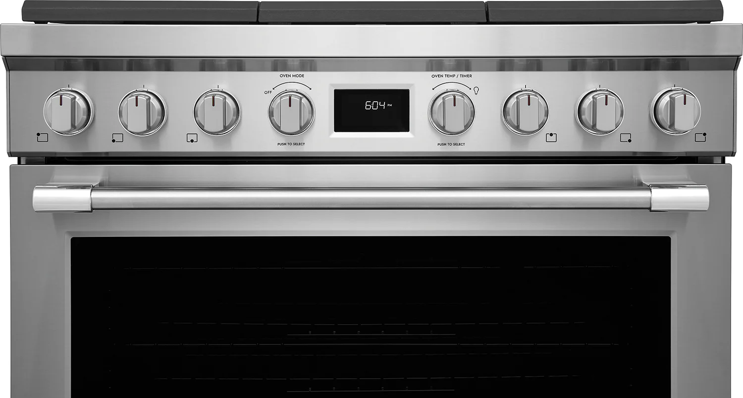 Frigidaire Professional Smudge-Proof Stainless Steel 36" Dual-Fuel Freestanding Range (4.4 Cu. Ft) - PCFD3670AF - Image 3