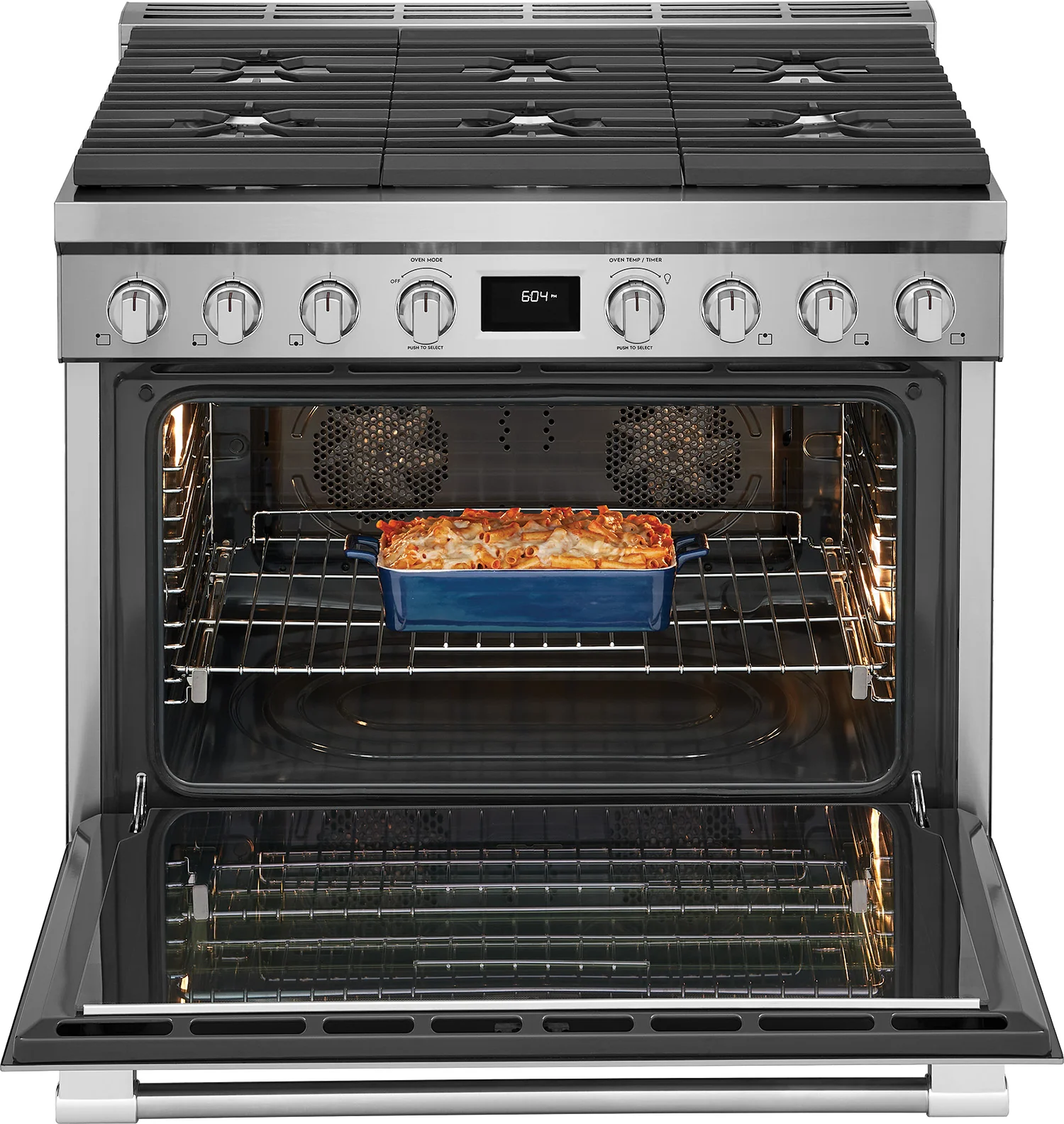 Frigidaire Professional Smudge-Proof Stainless Steel 36" Dual-Fuel Freestanding Range (4.4 Cu. Ft) - PCFD3670AF - Image 6