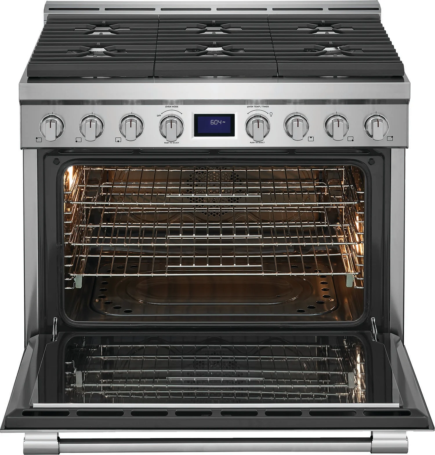 Frigidaire Professional Stainless Steel 36" Gas Front Control Freestanding Range (4.4 Cu. Ft) - PCFG3670AF - Image 3
