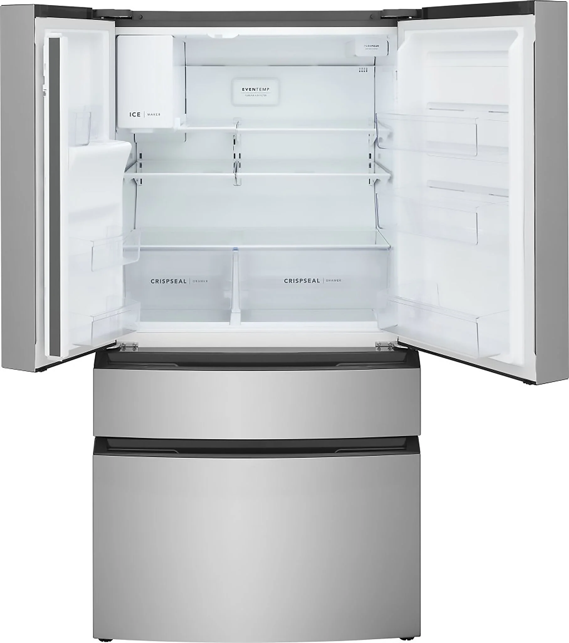 Frigidaire 36" 26 Cu. Ft. Smudge Proof Stainless Steel 4-Door French Door Refrigerator - FRMS2733AV - Image 3