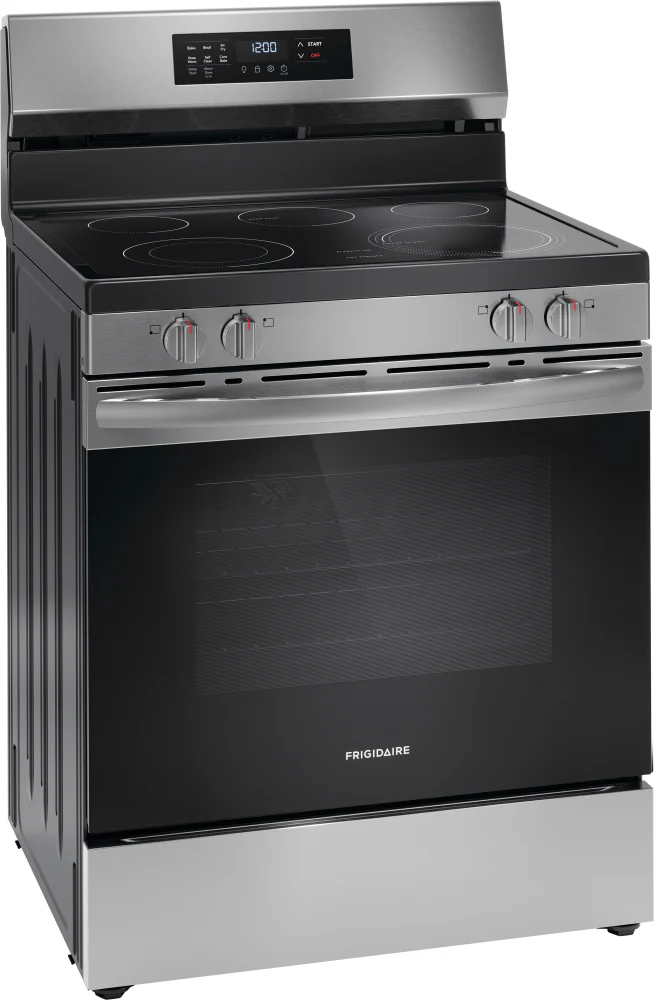 Frigidaire Stainless Steel 30" Freestanding Electric Range with Air Fry (5.3 Cu. Ft.) - FCRE308CAS - Image 2