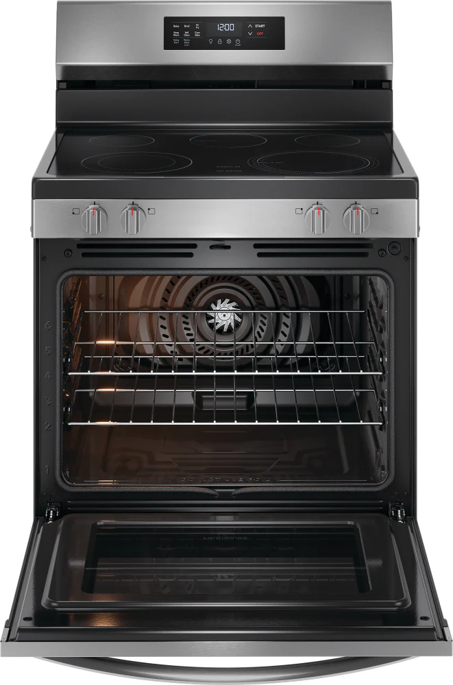 Frigidaire Stainless Steel 30" Freestanding Electric Range with Air Fry (5.3 Cu. Ft.) - FCRE308CAS - Image 3