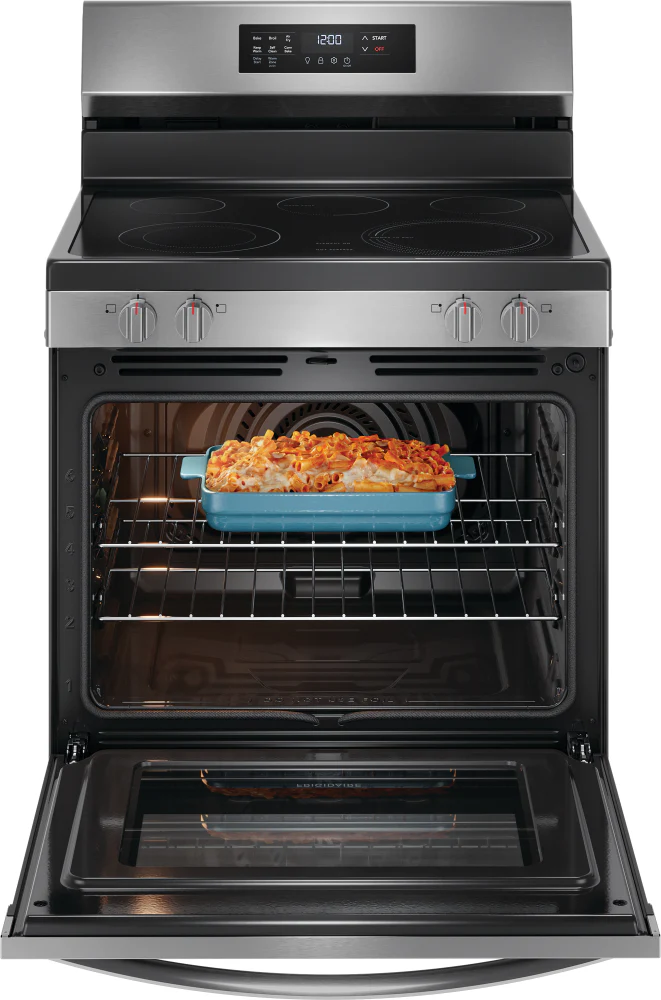 Frigidaire Stainless Steel 30" Freestanding Electric Range with Air Fry (5.3 Cu. Ft.) - FCRE308CAS - Image 4