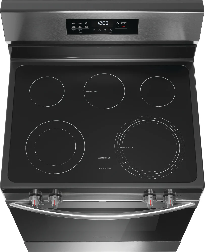 Frigidaire Stainless Steel 30" Freestanding Electric Range with Air Fry (5.3 Cu. Ft.) - FCRE308CAS - Image 5