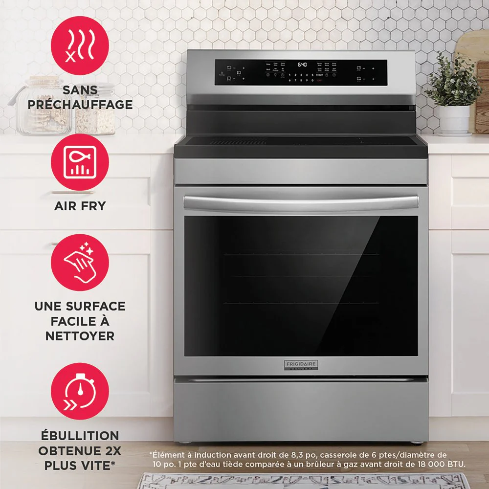 Frigidaire Stainless Steel 30" Freestanding Induction Range with Air Fry (5.3 Cu. Ft.) - GCRI306CBF - Image 7