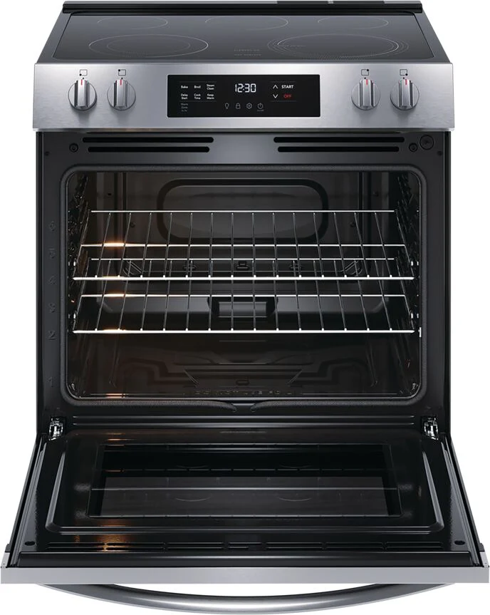 Frigidaire Stainless Steel 30" Front Control Electric Range (5.3 Cu.Ft) - FCFE306CAS - Image 3