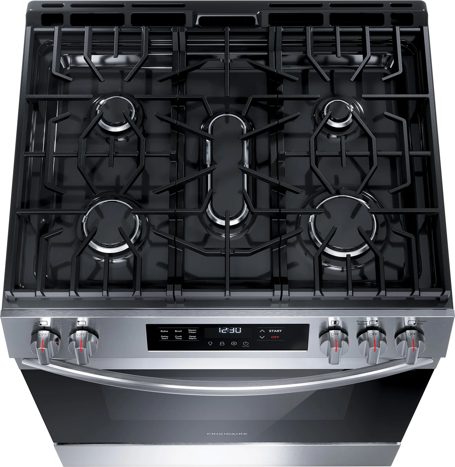 Frigidaire Stainless Steel 30'' Front Control Gas Range (5.1 Cu. Ft) - FCFG3062AS - Image 6