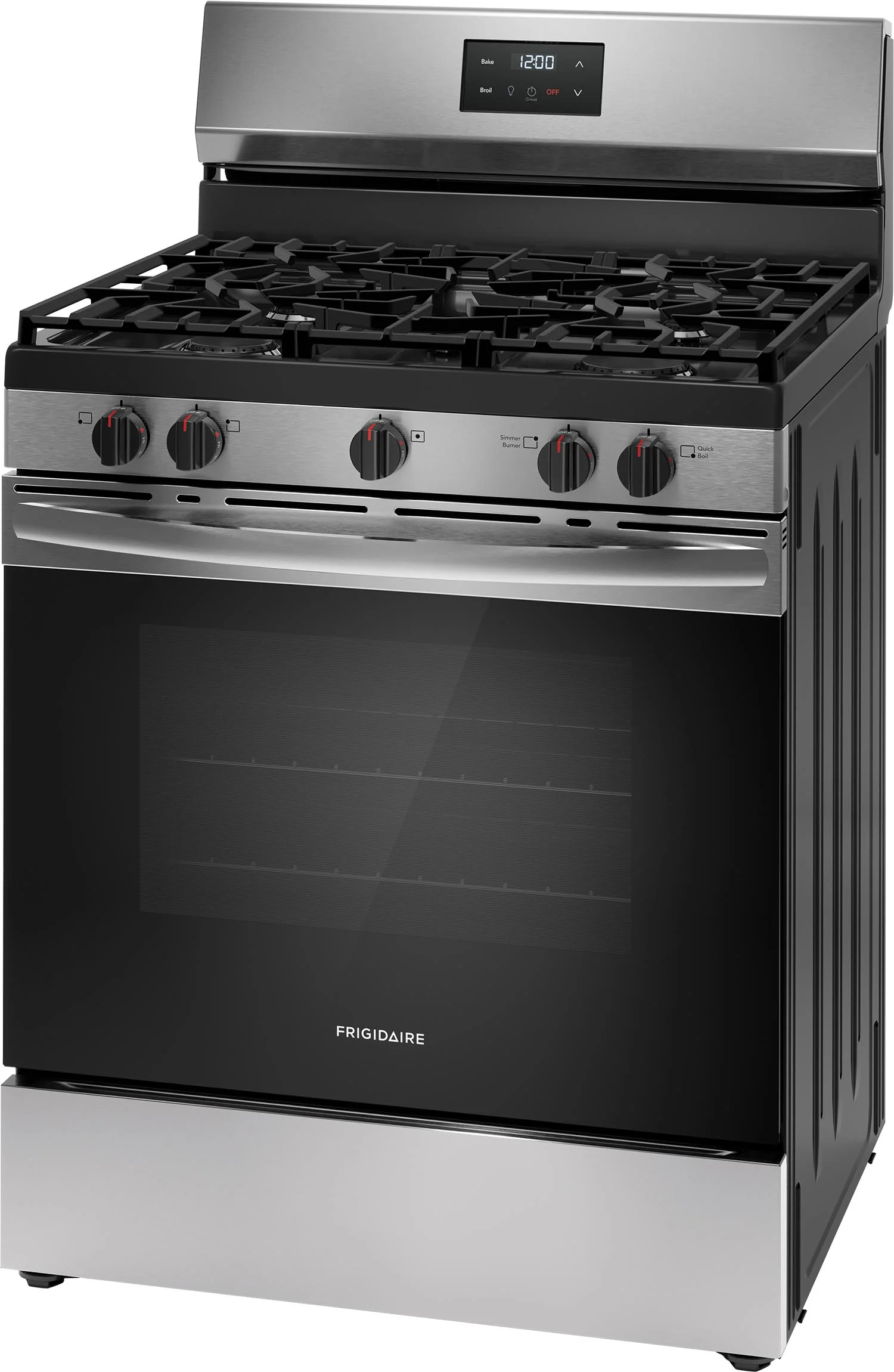 Frigidaire Stainless Steel 30" Gas Range (5.1 Cu. Ft) - FCRG3052BS - Image 2