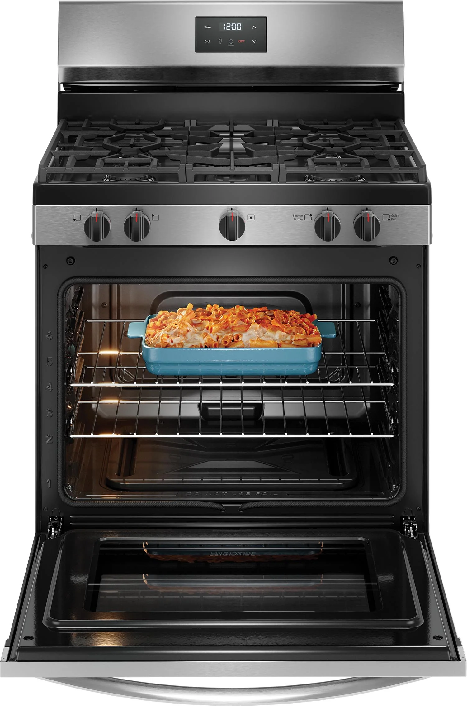 Frigidaire Stainless Steel 30" Gas Range (5.1 Cu. Ft) - FCRG3052BS - Image 4