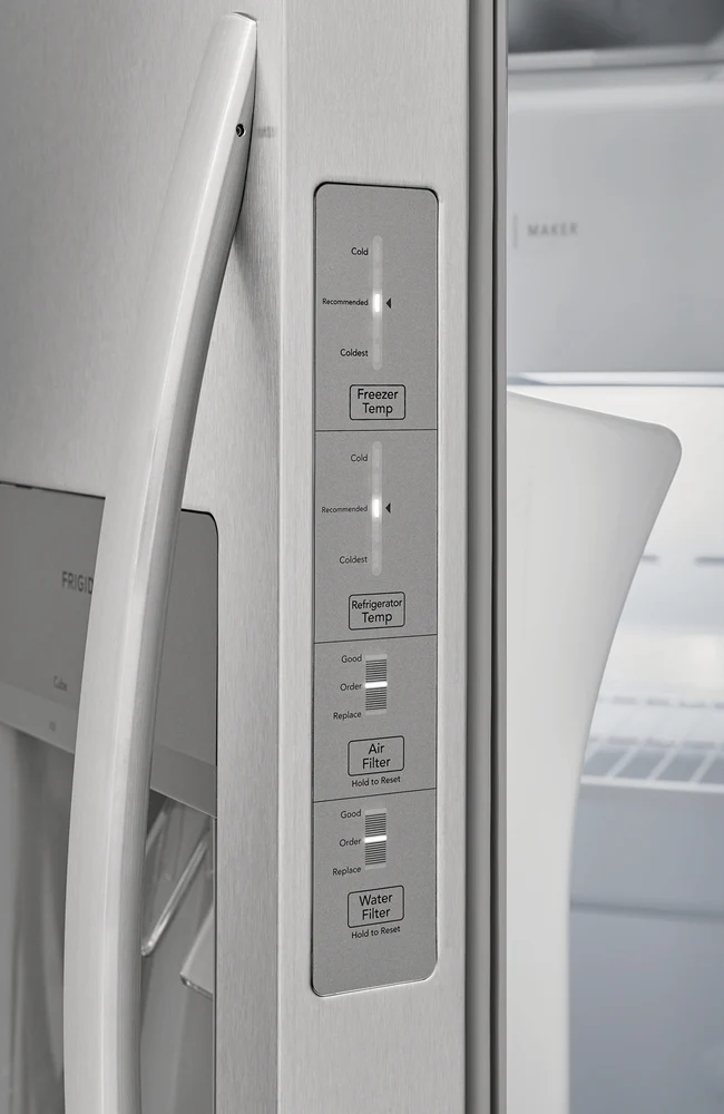 Frigidaire Stainless Steel 33" Standard Depth Side by Side Refrigerator (22.2 Cu. Ft.) - FRSS2323AS - Image 4