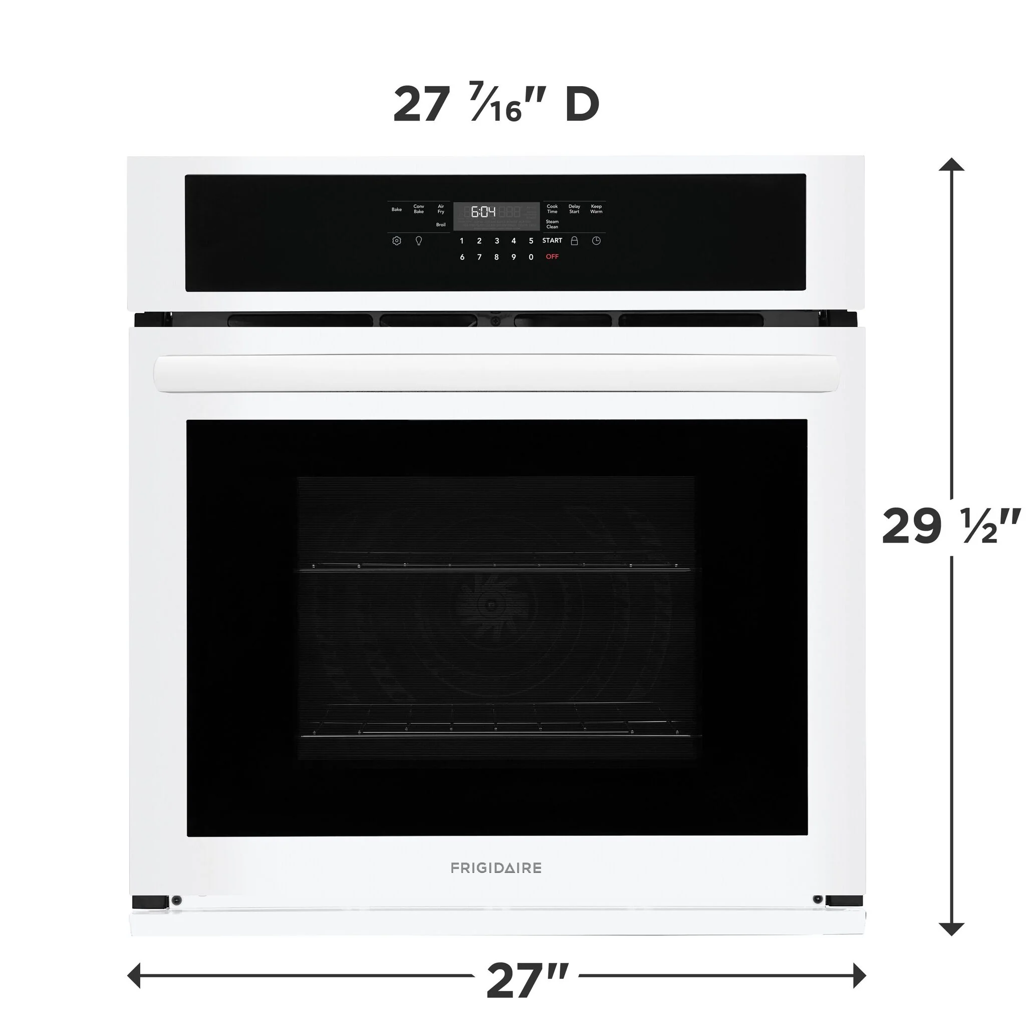 Frigidaire White 27" Single Wall Oven (3.8 Cu. Ft.) - FCWS2730AW - Image 2