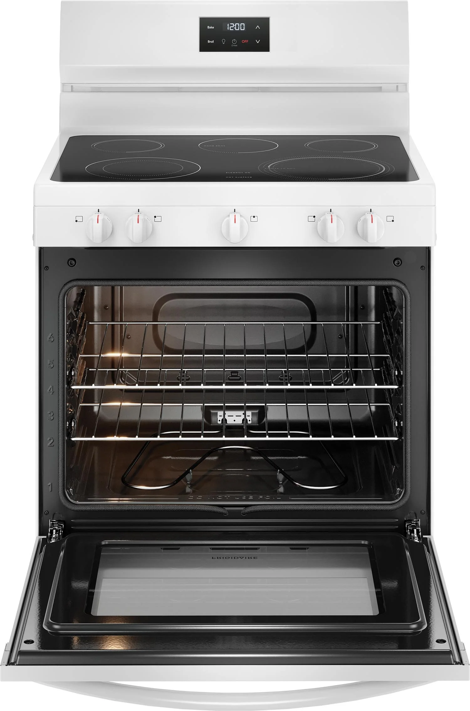 Frigidaire White 30" Electric Range (5.3 Cu. Ft) - FCRE305CBW - Image 3