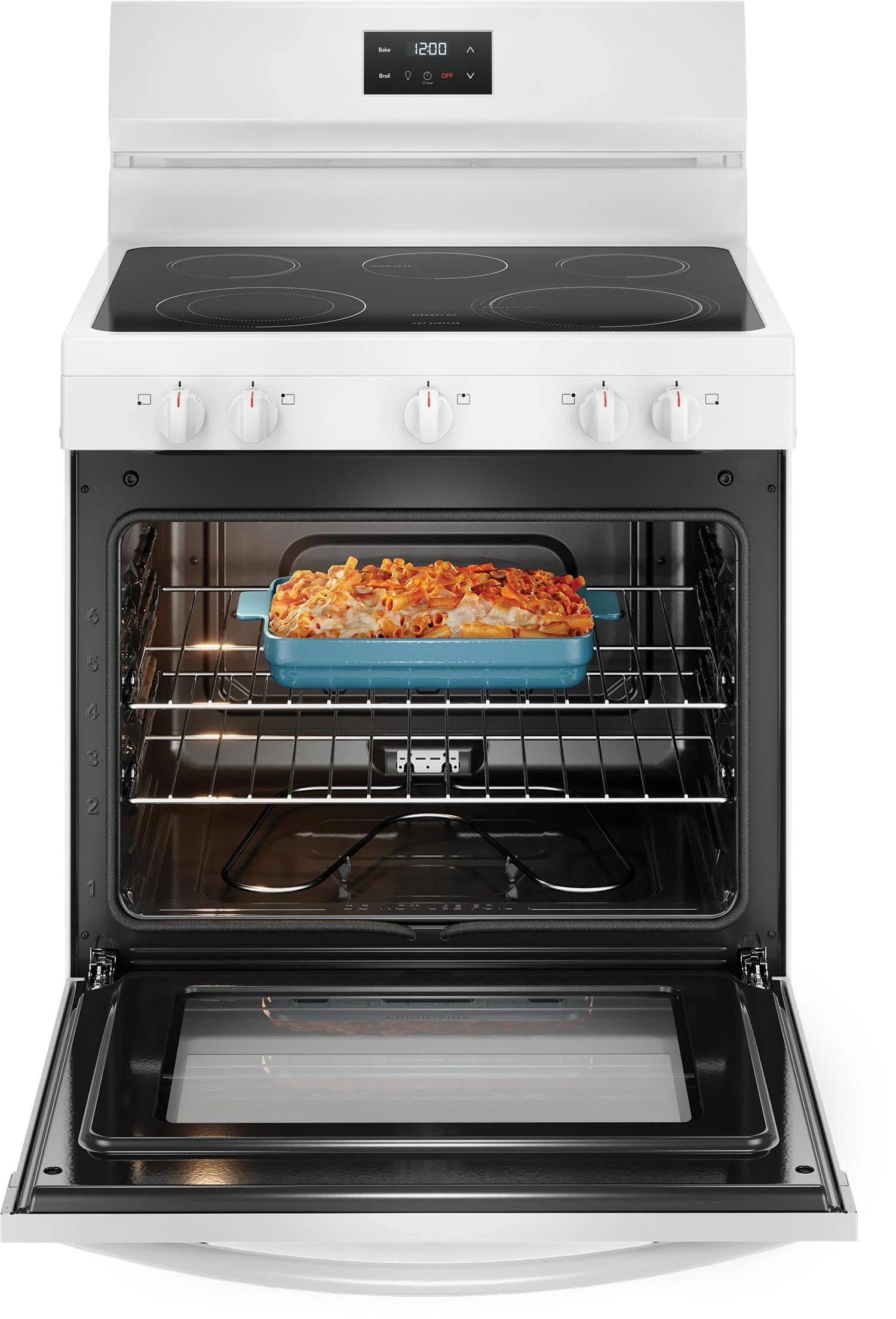Frigidaire White 30" Electric Range (5.3 Cu. Ft) - FCRE305CBW - Image 4