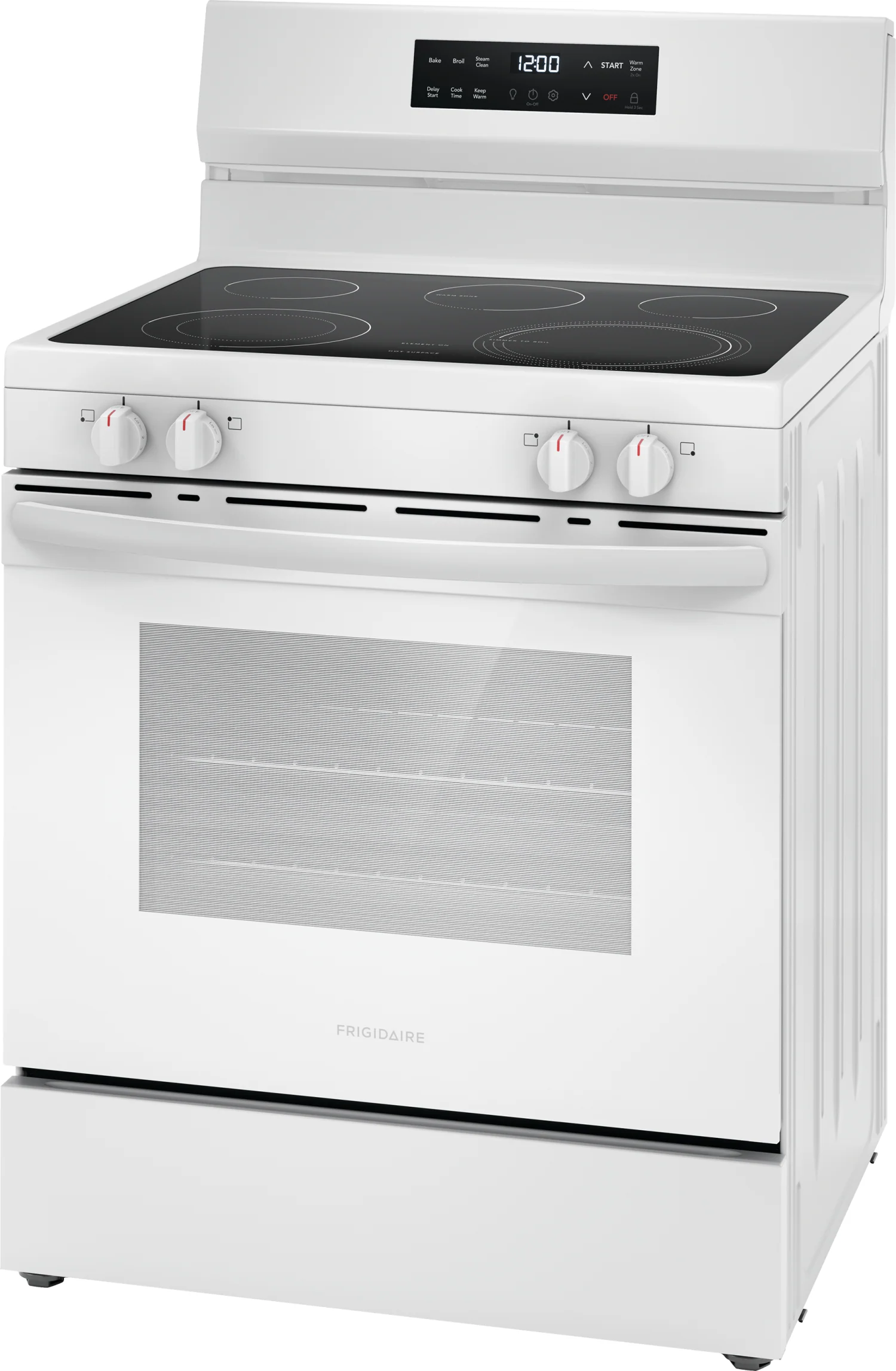 Frigidaire White 30" Electric Range with EvenTemp™ (5.3 Cu.Ft) - FCRE306CAW - Image 2