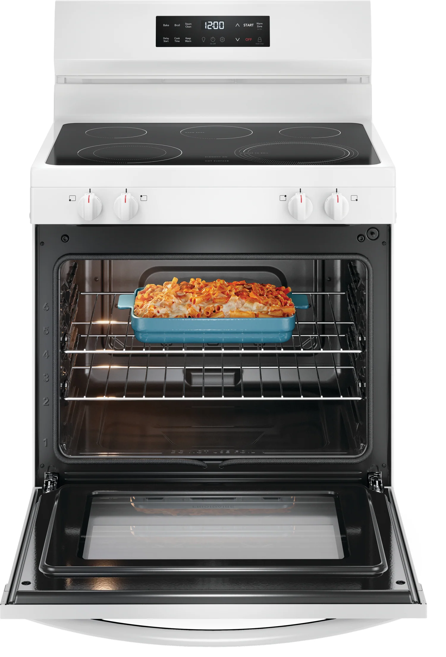 Frigidaire White 30" Electric Range with EvenTemp™ (5.3 Cu.Ft) - FCRE306CAW - Image 4