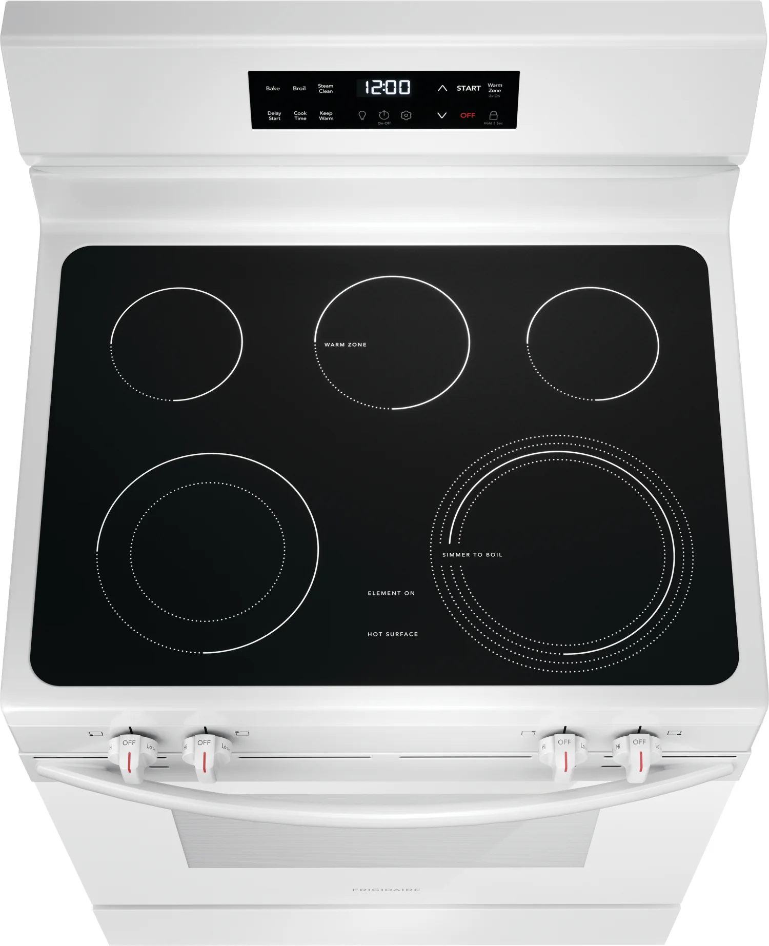 Frigidaire White 30" Electric Range with EvenTemp™ (5.3 Cu.Ft) - FCRE306CAW - Image 5