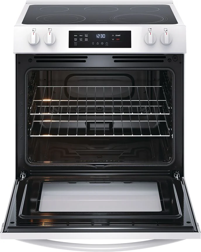 Frigidaire White 30" Front Control Electric Range (5.3 Cu.Ft) - FCFE306CAW - Image 3