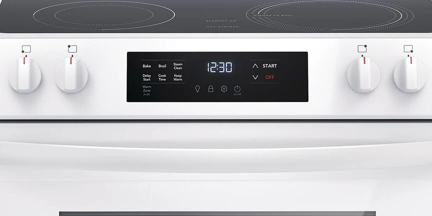 Frigidaire White 30" Front Control Electric Range (5.3 Cu.Ft) - FCFE306CAW - Image 5