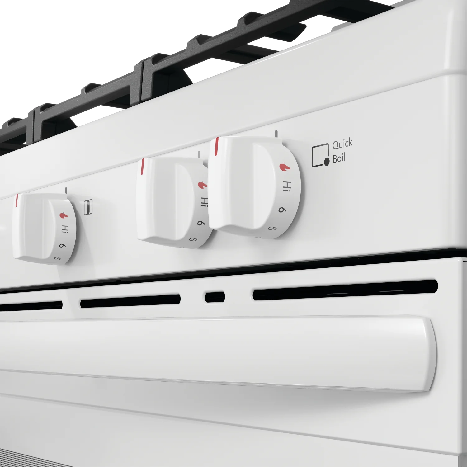 Frigidaire White 30" Gas Range with Quick Boil and Even Baking Technology (5.1 Cu. Ft) - FCRG3062AW - Image 7