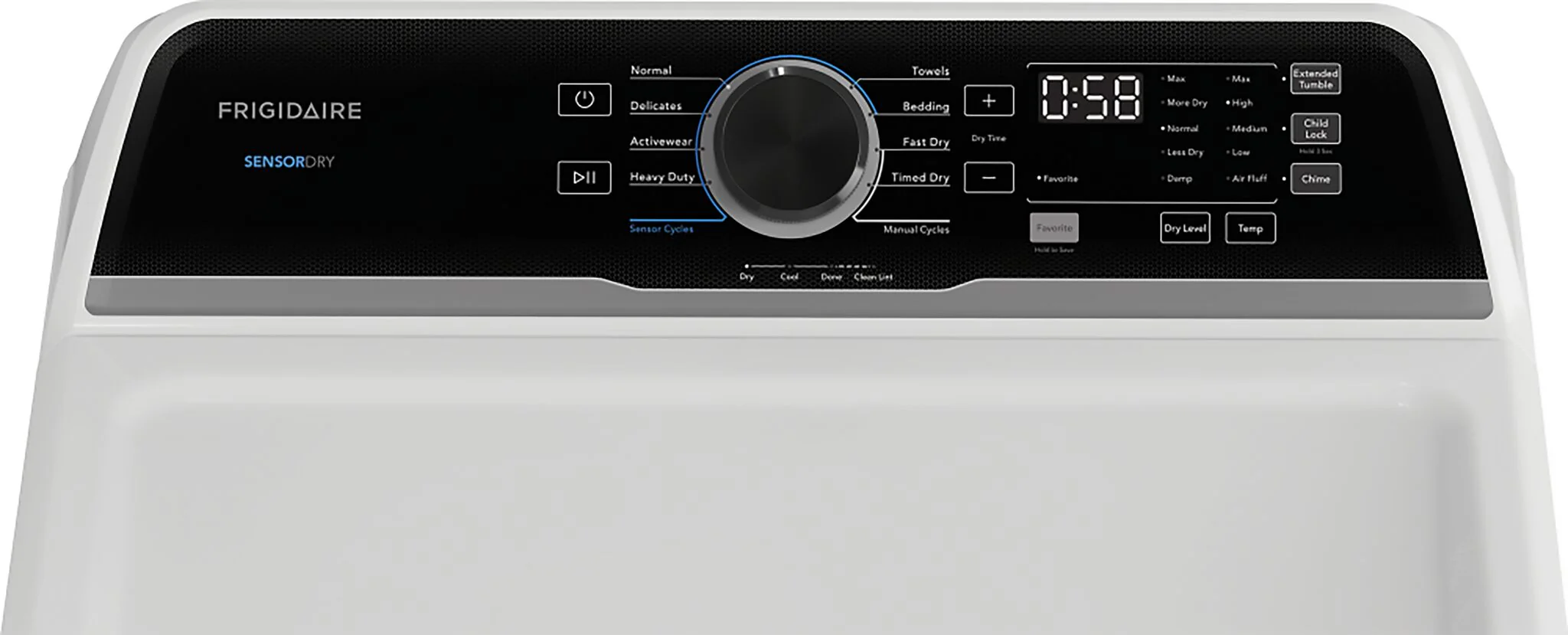 Frigidaire White Electric Dryer (7 Cu. Ft.) - FLVE752CBW - Image 4